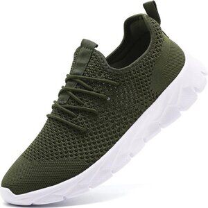 ⚡Mens Green/White Running Fashion Tennis Walking Lightweight Athletic Sneakers